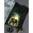 thumbnail image 3 of Panther In The Jungle T-Shirt Women -Anthony Chirstou Designs, Female x-Large, 3 of 4
