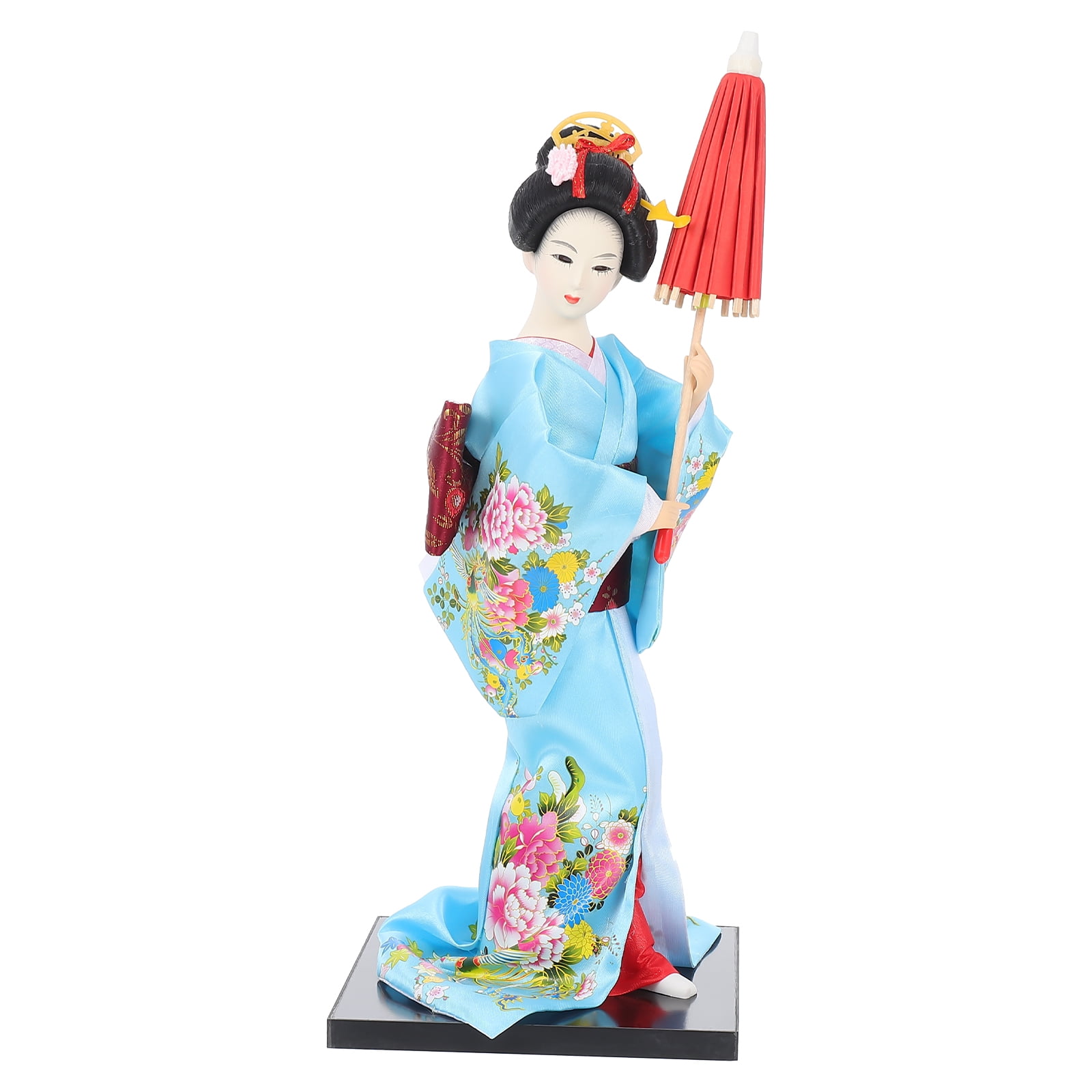 Bær røgelse falme NUOLUX Japanese Geisha Kimono Figurine Kokeshi Kabuki Figure Oriental Decor  Home Asian Maiko Dolls Tabletop Ornament Girl - Walmart.com