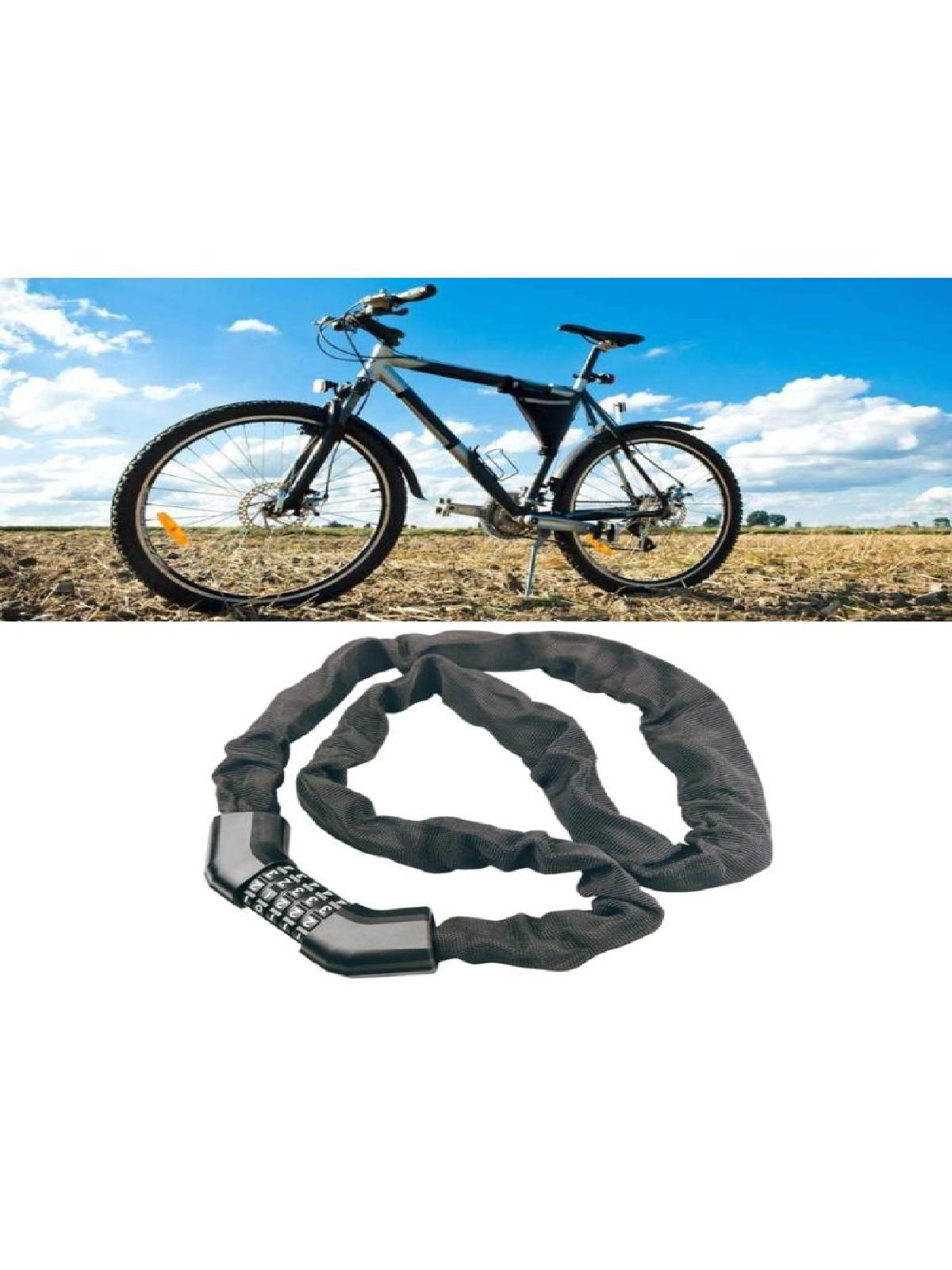 Bike Chain Locks, 5 Digit Resettable Combination Password Bicycle Lock,Heavy Duty Anti-Theft Cycling Cable Locks