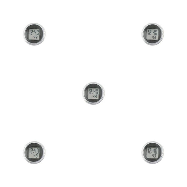 Kenally Reloj para salpicadero, tamaño compacto, accesorios para ciclismo, componente electrónico, reloj adhesivo, accesorios para Type5 NO5