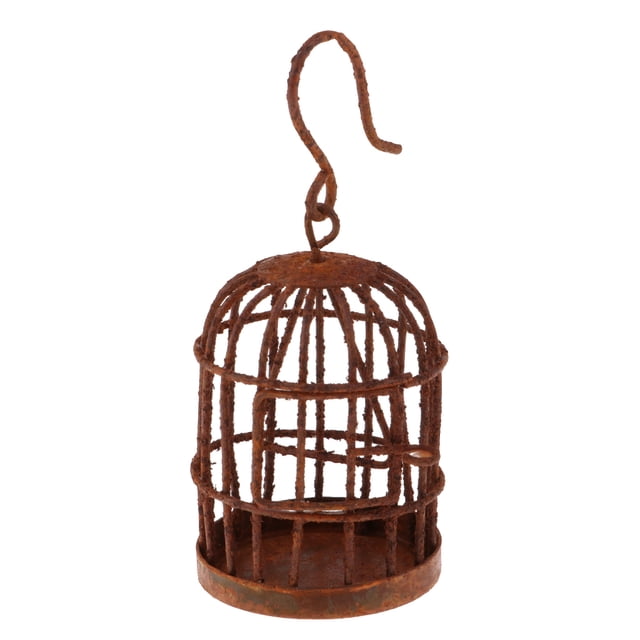 1: 6 Jaula de Pájaros Adornos de Jardín s de de Suspensión Sunnimix Dollhouse Bird Cage