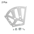 thumbnail image 3 of Uxcell 2Pack Shoes Drawer Cabinet Hinge 3 Layers Cold Rolled Steel Furniture Hinge Silver, 3 of 5