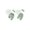 thumbnail image 2 of Loicainy Infant Baby Girls Fall Clothes Set 3 6 9 12 Months Long Sleeve Romper with Floral Pants and Headband Outfits, 2 of 9