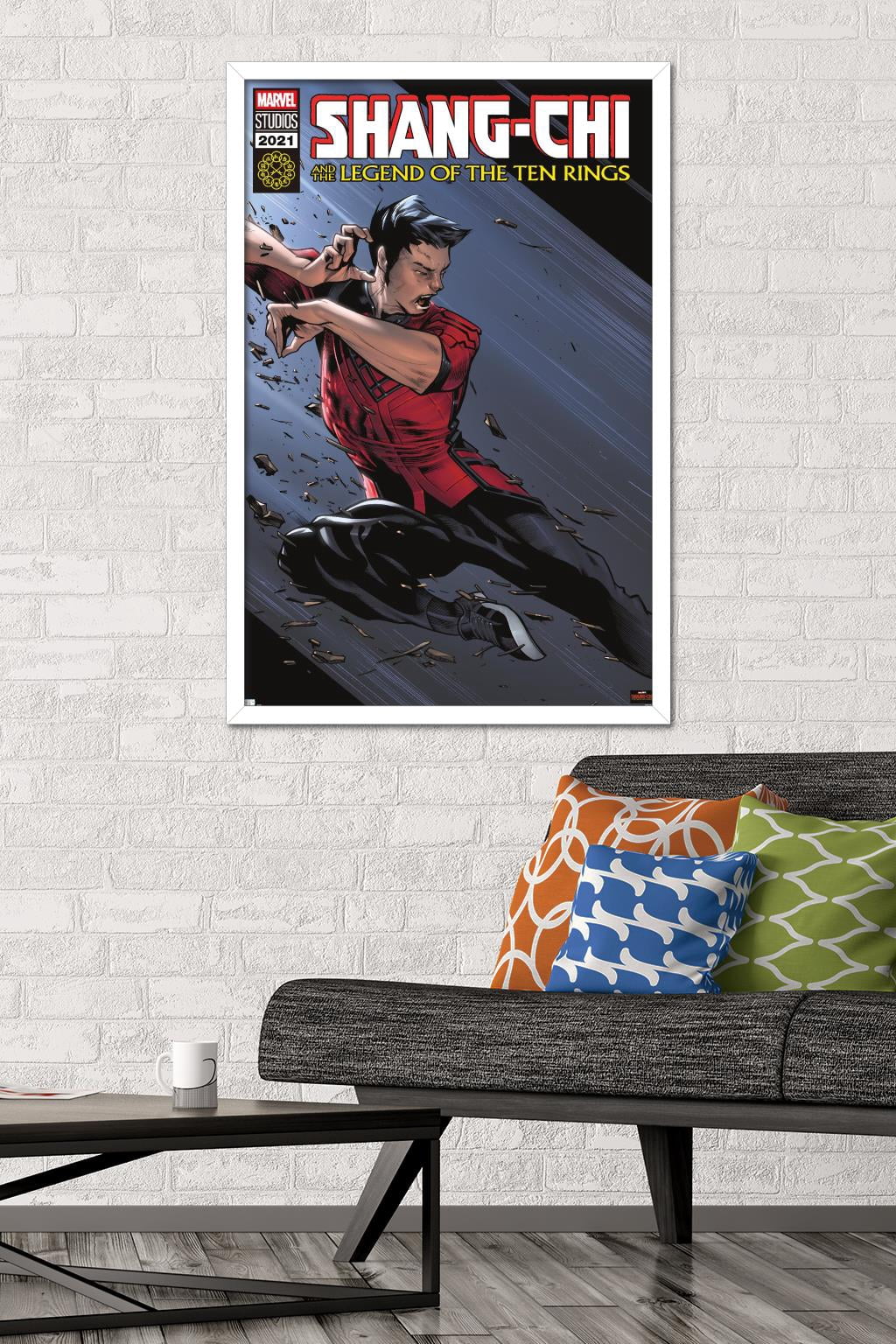 Marvel Shang-Chi and the Legend of the Ten Rings - Attack Wall Poster, 22.375" x 34", Framed