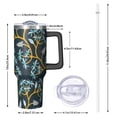 thumbnail image 2 of Modern 40oz Tumbler– Stainless Steel Insulated Tumbler with Handle and Straw, Large Capacity Travel Cup for Hot & Cold Drinks, 2 of 7