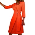 thumbnail image 1 of FVWITLYH Robe de Vacances pour Femme, Robe Aguichant à Bretelles à Fleurs, Coupe Ajustée, Dos Nu, Robe à Bretelles à Fleurs, Orange, G, 1 of 5