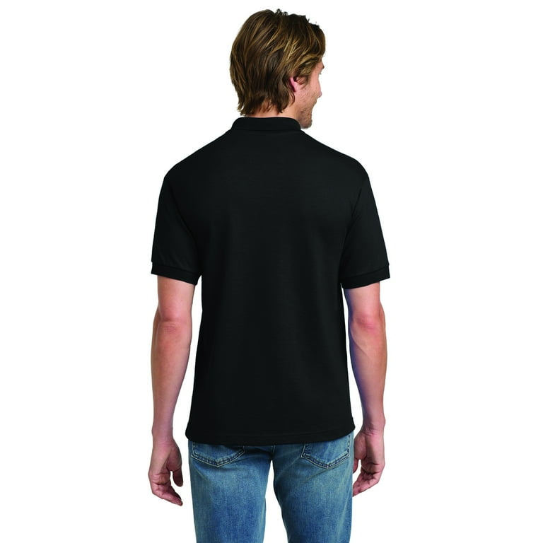 Gildan Men's Jersey Polo T-Shirt, Adult Short Sleeve Polo Shirt