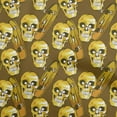thumbnail image 1 of oneOone Cotton Poplin Dark Olive Green2 Fabric Skull Craft Projects Decor Fabric Printed By The Yard 56 Inch Wide, 1 of 5