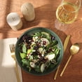 thumbnail image 6 of Gibson Elite Beckett 4-Piece Green Dinner Bowl Set – Reactive Glaze Stoneware – Shallow Pasta Bowls – Wide-Rim Round Shape – Microwave & Dishwasher Safe, 6 of 12