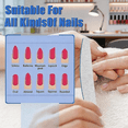thumbnail image 4 of 50-Pack Professional Half Moon Nail Files Bulk, 240/240 Grit Double Sided Emery Boards for Natural Nails and Salons, 4 of 6
