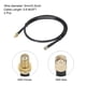 thumbnail image 2 of Cables coaxiales Uxcell 240 Tipo SMA Macho a SMA Hembra Cable coaxial de baja pérdida 2FT Negro 2Pcs, 2 of 5