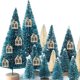 thumbnail image 3 of EeaseMX 20 piezas de adornos colgantes para árbol de Navidad de madera con adorables formas de casa., 3 of 8