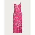 thumbnail image 4 of Scoop Women's Satin Midi Slip Dress with Side Slit, Sizes XS-XXL, 4 of 4