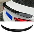 thumbnail image 2 of Ikon Motorsports Rear Trunk Spoiler Compatible With 2016-2019 Chevrolet Cruze Sedan Gloss Black ABS Plastic Car Exterior Rear Spoiler Wing Tail Lid, 2 of 3