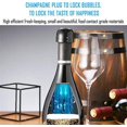 thumbnail image 3 of 3 paquetes de tapones para champán, tapones de silicona reutilizables para botellas de vino, tapones de vacío para cerveza, champán, alcohol, vino espumoso, 3 of 5
