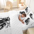 thumbnail image 5 of Manfei Sporty Dirt Bike 7pcs Queen Bedding,Extreme Games Bedding Comforter Set Queen,White,Reversible, 5 of 7