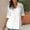 White summer tops 2023 women, variant on Dyegold Summer Tops for Women 2023, Women Tops and Blouses Button Down Pleated Blouses Loose Fit Casual Tshirts Roll-Up Sleeve V Neck Button Up ​Tunics Top