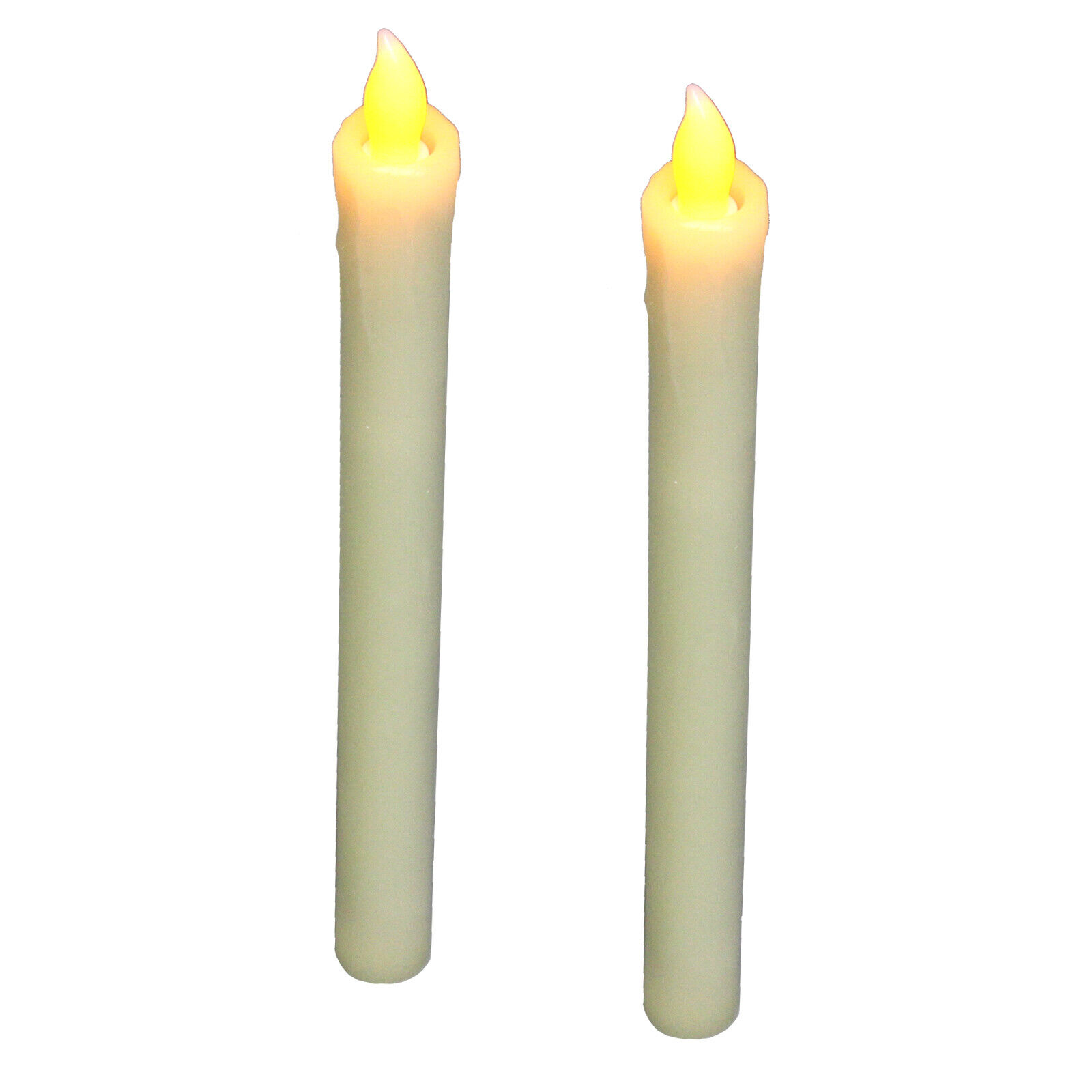 LED FLAMELESS CANDLE EMERGENCY STORM HURRICANE BATTERY POWERED IVORY