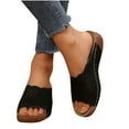 thumbnail image 4 of Aueoeo Slipper For Women Comfy Hollow Out Slippers Casual Shoes Comfoy Arch Support Summer Beach Sandals, 4 of 9