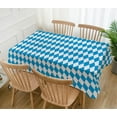 thumbnail image 2 of Oktoberfest Tablecloth for German Oktoberfest Themed Party Decorations Blue Bavarian Flag Check Rectangular Table Cloth for Farmhouse Home Kitchen Decor (60" x 102"), 2 of 5