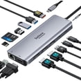 thumbnail image 1 of Estación de acoplamiento Selore&S-Global USB C con doble monitor 14 en 1, 1 of 9