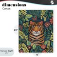 thumbnail image 4 of Stupell Industries Eclectic Exotic Leaf Pattern Tiger Canvas Art, 16 x 20, by Lisa R Dumm, 4 of 8