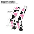 thumbnail image 2 of Daiia Sports Socks Cow Spots Printed Novelty Crew Socks for Men Women Knee High Socks Cotton Socks Soft & Breathable Support Unisex Socks, 2 of 9