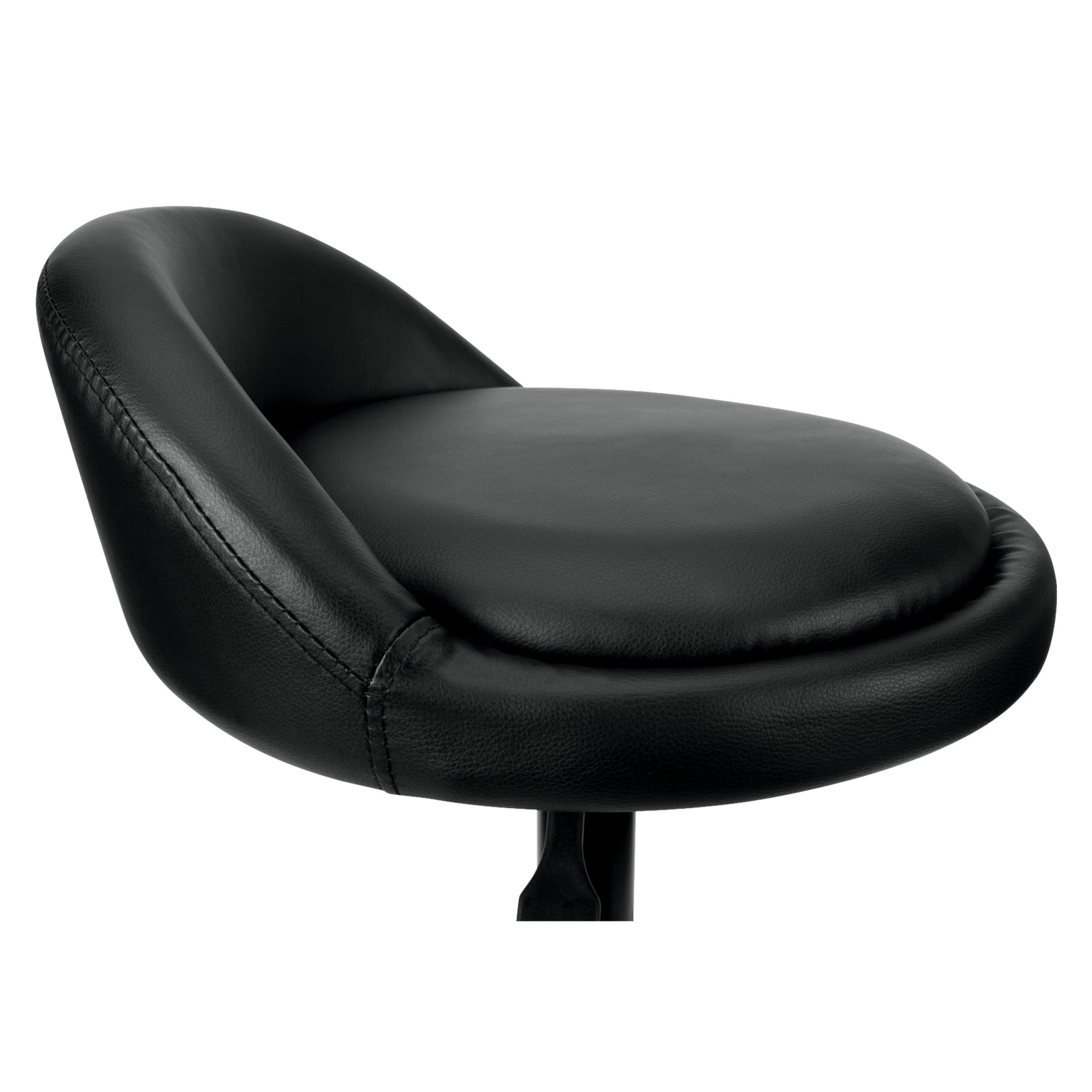 Performance Tool W85011 Pneumatic Swivel Bar Stool with Back Support, 360-Degree Swivel, Heavy Duty Steel Frame, Black
