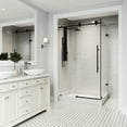 thumbnail image 5 of VIGO Elan E-Class 36 in. L x 48 in. W x 82 in. H Frameless Sliding Shower Enclosure Kit in Matte Black with Clear Glass, 5 of 11