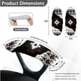 thumbnail image 6 of FKELYI Office Chair Cover with 2 Pcs Armrest Covers American Tribal Geometric Print Swivel Boss Chair Slipcover Anti-Dust Protector for Armchair Home Decor, Small, 6 of 6