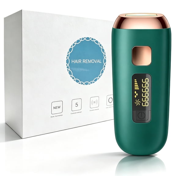 Laser Hair Removal for Women and Men with Cooling SystemοΌUpgraded to 990,000 Flashes Hair Removal Device on Facial LegsοΌGreenοΌ