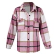 thumbnail image 6 of njshnmn Shackets For Women 2023 Long Sleeve Shackets Womens Button Down Coats Blouse, XXL, 6 of 7