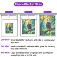 thumbnail image 5 of Happy Bald Eagle Welcome St Patrick's Day Lucky Shamrocks Clover Cozy Fleece Blanket American Eagle Lover Warm Soft Throw Blanket - 22001, 5 of 5