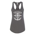 thumbnail image 2 of Wild Bobby, My Savior Is Tougher Than Nails Revelation 1:18, Inspirational Christian, Women Racerback Tank Top, Dark Grey, X-Large, 2 of 5