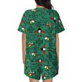 thumbnail image 3 of Bingfone Cartoon Air Transportation Print Pajamas Sets for Women Soft Short-Sleeved Pjs with Lounge Shorts Two Piece Sleepwear, 3 of 8