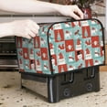 thumbnail image 7 of Balery Warm Christmas Memories Pattern Oven Cover Kitchen Bread Machine Protector, 4 Slice Toaster Cover for Home, Anti Dust Fingerprint Coaster Cover, 7 of 7