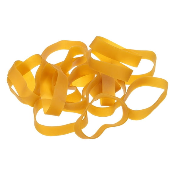 58Pack Rubber Bands, 4.72x0.79 Inch Elastic Bands for Office Supplies, Yellow