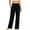 BLACK, variant on SWQZVT Womens Sweatpants Wide Leg Yoga Pant for Women Black High Waisted Casual Stretchy Women Pants Light Weight Soft Comfort Slacks L