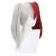 thumbnail image 3 of Peluca Doble Cola Sintética Resistente al Calor oso de fresa para Cosplay Todoroki Shoto, 3 of 3