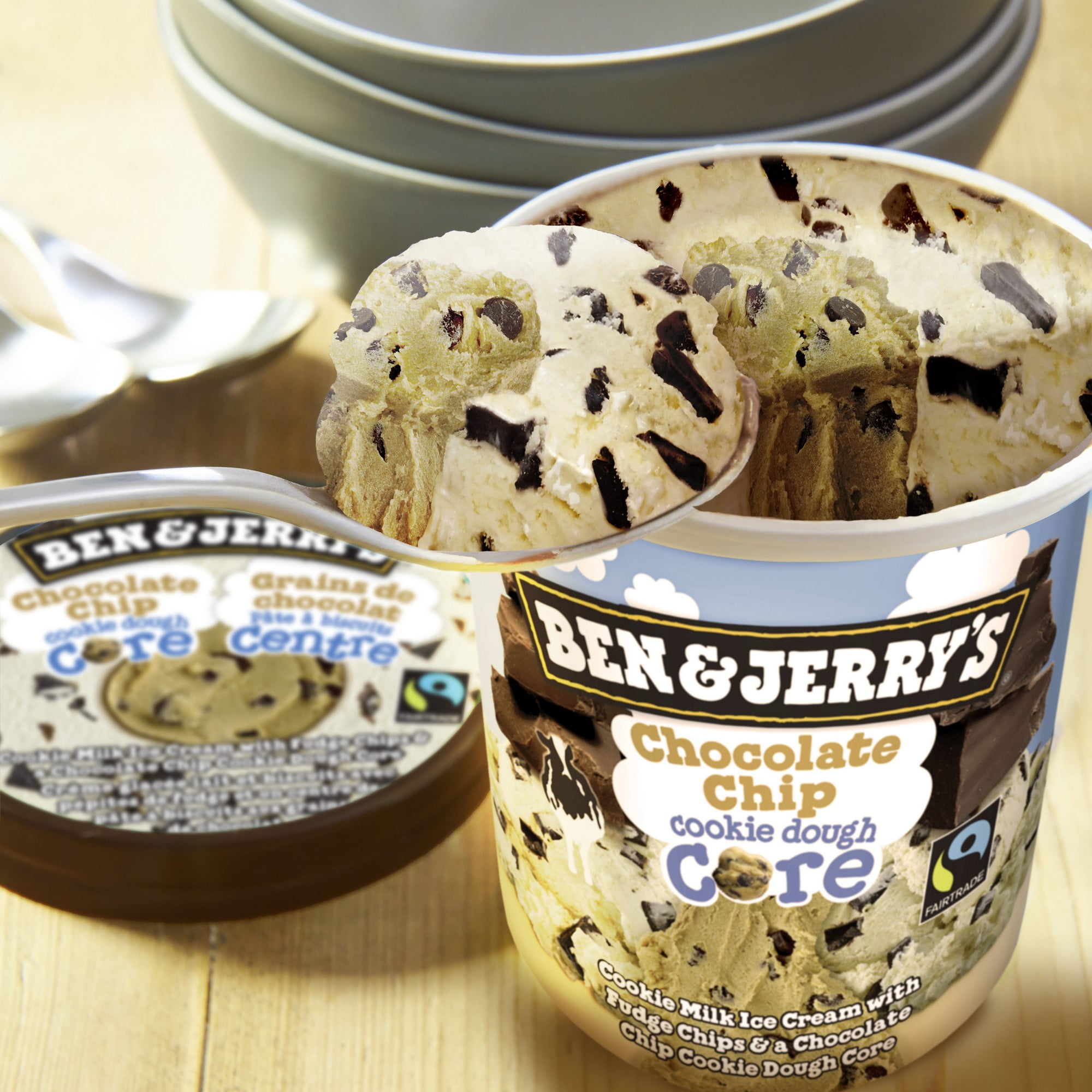Ben & Jerry's Chocolate Chip Cookie Dough Core Ice Cream, 473 mL