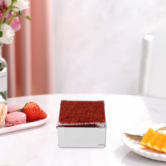 IDEANATEGRATE Para Mousse Y Postres De Acero Inoxidable Plata Para Repostería DIY Y Cocina