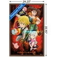 thumbnail image 3 of The Seven Deadly Sins - Characters Wall Poster, 22.375" x 34", Framed, 3 of 3