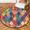 Multicolour 1, variant on CURLYOOT Round Rug 3ft Abstract Area Rug, Washable Circle Mat Non Slip Floor Carpet Mat, Butterfly Soft Indoor Rugs for Entryway Living Room Dining Room Bedroom