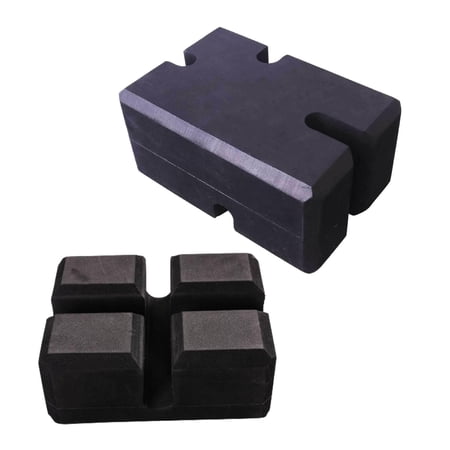 2 Pack Press Blocks Adjustable Board Single Training Barbell Pad ...