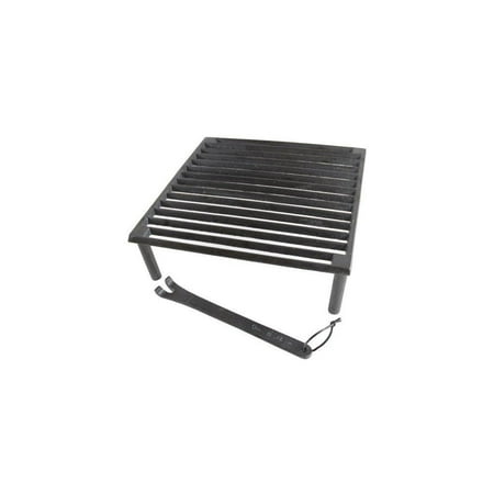 Fi Tuscan Iron - Steven Raichlen Best of Barbecue Cast Iron Tuscan BBQ Grill – 14 by 14 inches – SR8024