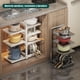 thumbnail image 3 of Organizador de Sartenes y Ollas Altura Ajustable Organizador de Tapas de Ollas Metal Porta Sartenes de Cocina Impermeable y Antioxidante Estante Soporte Separador Negro 6 niveles y 1 soporte de tapa, 3 of 14