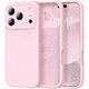 thumbnail image 1 of Magnetic for iPhone 17 Pro Case, Compatible with Magsafe (Premium Liquid Silicone) (Integrated Camera Control Button) Full Body Protective Anti-Scratch Microfiber Lining 6.3", Chalk Pink, 1 of 1