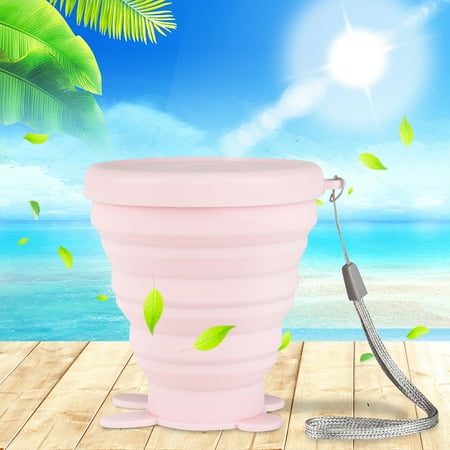 

Kokovifyves Drinkware Clearance Collapsible Travel Cup Silicone Folding Water Cups with Lids Reusable Cup
