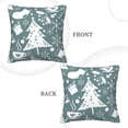 thumbnail image 3 of Square Decorative Throw Pillow Covers with Core, Flat Christmas Elements Throw Pillows for Couch Sofa Bed Home Decor, 20"x20", 3 of 9