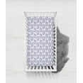 thumbnail image 5 of Bacati - Crib or Toddler Bed Fitted Sheet, Paisley Isabella Purple/Aqua/Lilac, 5 of 25